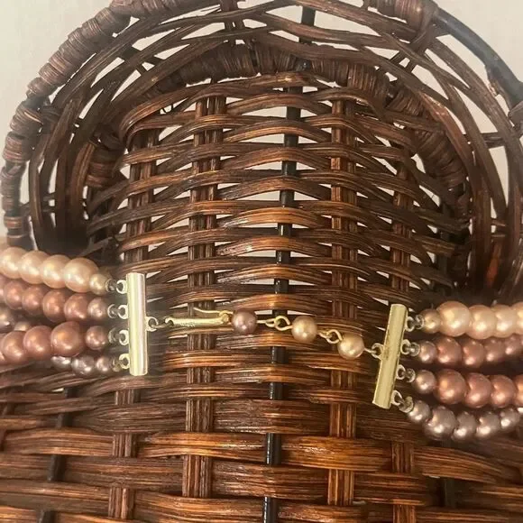 1950’s Vintage Japan glass or alabaster pearls - Picture 3 of 3